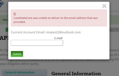 invalid email address
